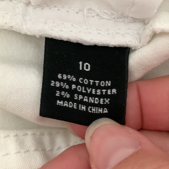 New Directions Women’s Pull-on Cropped Pants White 10 - Picture 6 of 7